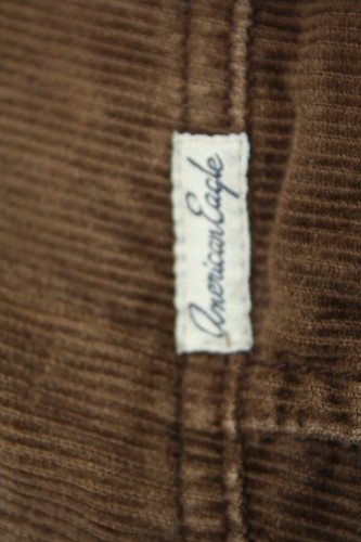 Vintage Y2K American Eagle Sherpa Lined Corduroy Jacket Men's Size M Tan / Brown - Picture 9 of 12