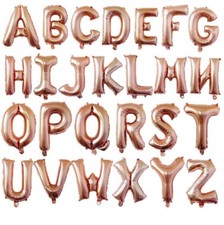 16" Rose Gold Letter Number Foil Balloon Wedding Celebration Party Decor US Ship