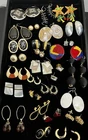 Lot Of  Signed  & UnSigned Gold Tone Clip Earrings ,Trifari,Napier ,Marvella