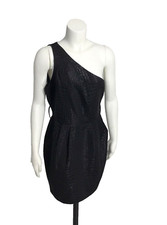 Forever 21 One Shoulder Snakeskin L Dresses, Black Knee Lenght Dress