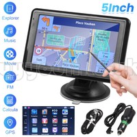 5in 8G GPS Sat Nav Navigation Car Truck HD Touch Screen UK Maps Free Lifetime