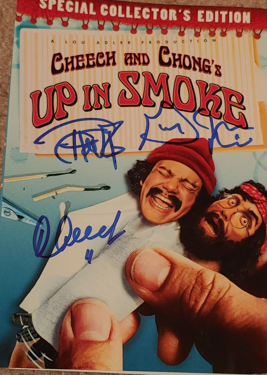 CHEECH & CHONG SIGNED X3 UP IN SMOKE DVD RARE! GARY MULE