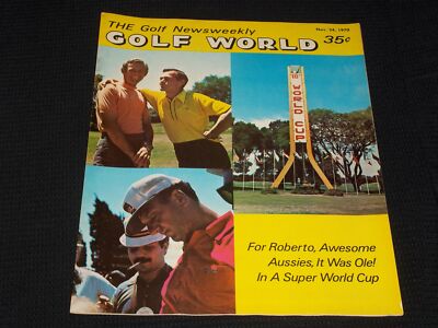 1970 NOVEMBER 24 GOLF WORLD MAGAZINE - ROBERTO DE VINCENZO FRONT COVER - E 6441