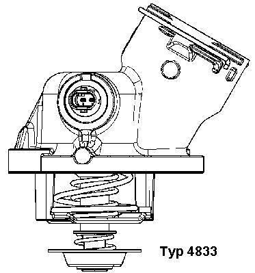 WAHLER 4833.100D Thermostat für M-B CLK C209 E A207 C207 S212 W212 G W463 GL