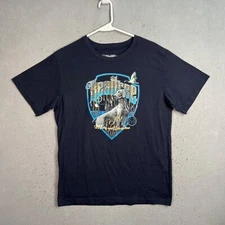 Realtree Navy Blue Graphic T-Shirt Dog Design "Loyalty & Discipline" Medium