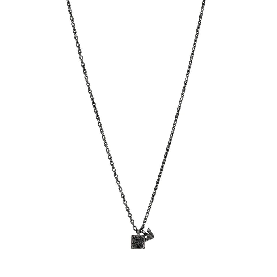 Collier Homme Emporio Armani EGS3083060 Acier inoxydable Noir - Photo 2/2