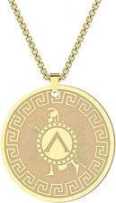 Collar Héroe Griego Aquiles para Hombre Mujer Fuerza e Invencibilidad Talismán G