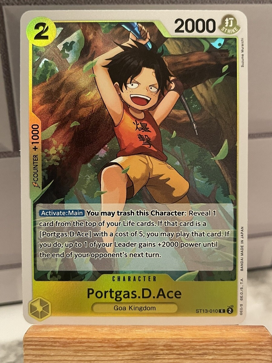 One Piece TCG 3 Brothers Premium Deck ST13-010 Portgas D Ace One Piece TCG 3 Brothers Premium Deck ST13-010 Portgas D Ace
