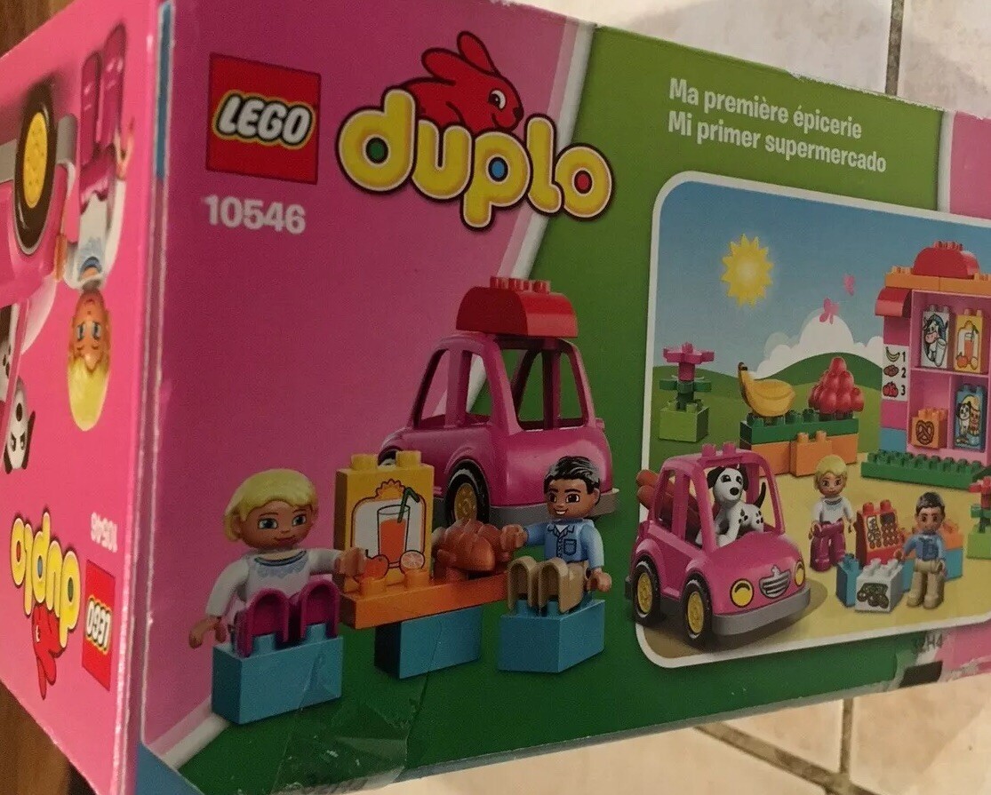 duplo pink car