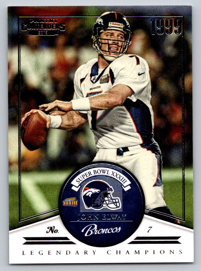 2012 Panini Contenders #11 John Elway Legendary Champions