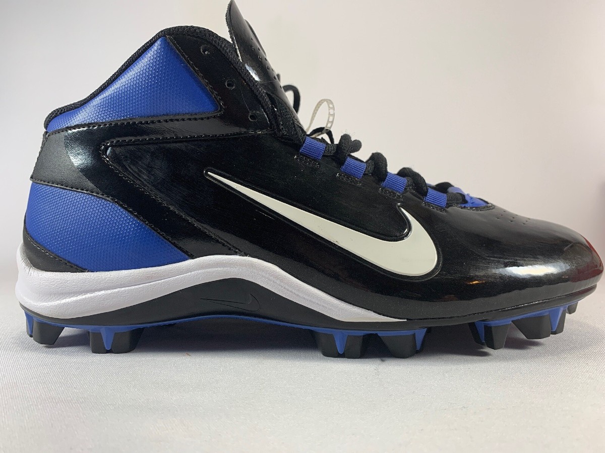 Nike Alpha Shark Athletic Cleats Blue Black White Swoosh