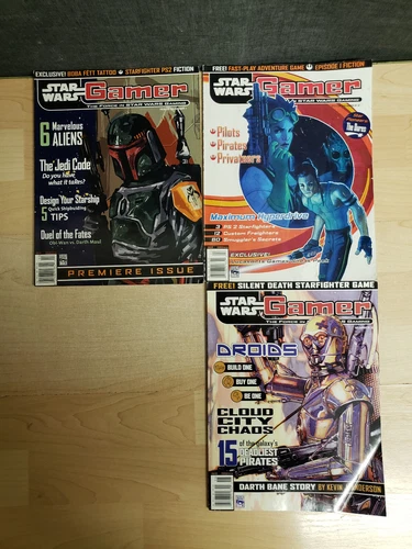 Star Wars Gamer Magazine Issues 1,2, and 3