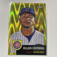 2022 Topps Chrome Platinum Yellow RayWave Refractor /250 #131 WILLSON CONTRERAS