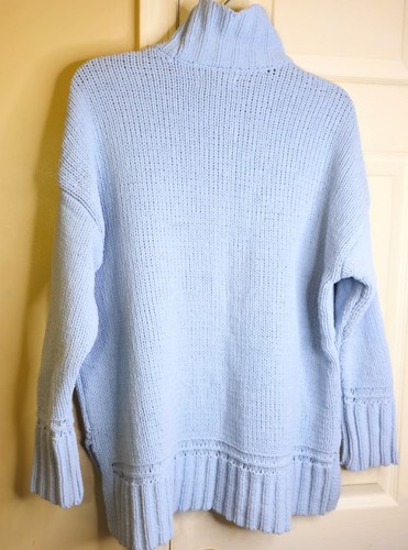 Maglia Cavo Cashmere Blu Neonato Nuove Direzioni Lunga Taglia Small Ciao Basso - Foto 2 di 10