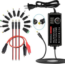 72W Adjustable 3-24V Universal AC/DC Switching Power Adapter LED Display 16 Tips