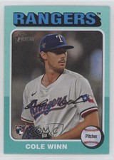2024 Topps Heritage High Number Aqua Border Cole Winn #652 4f5