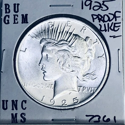 1925 P BU GEM PEACE SILVER DOLLAR UNC MS+++ U.S. MINT RARE COIN 7361