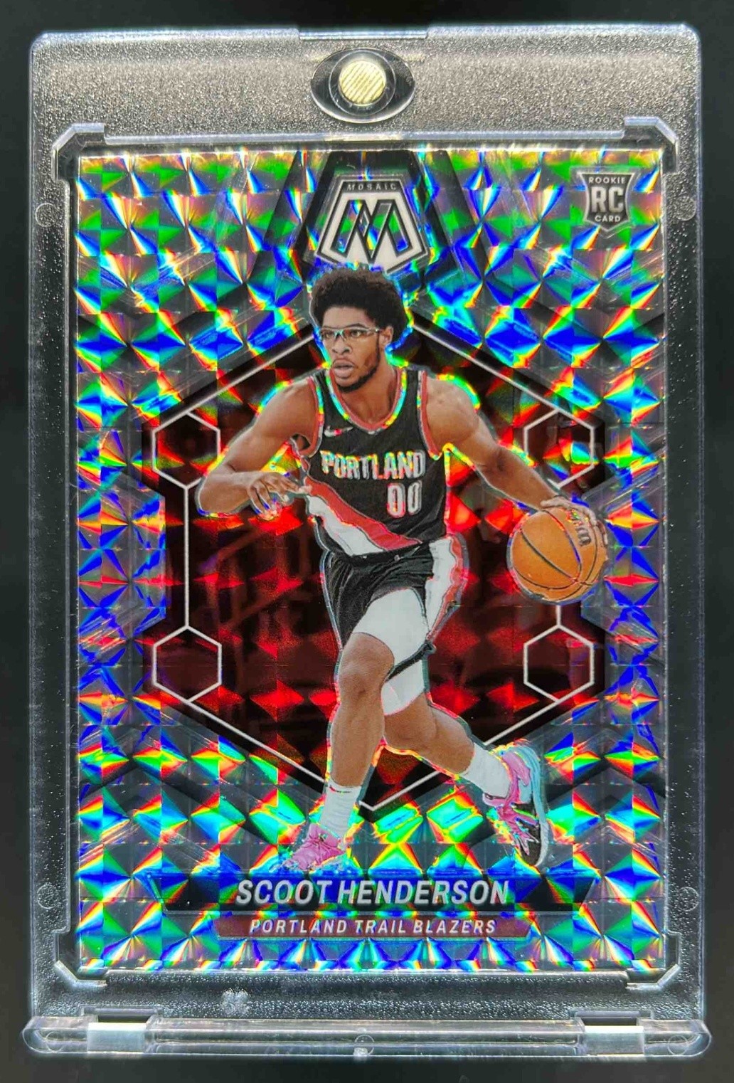 2023-24 Mosaic Scoot Henderson RC Mosaic Prizm Rookie #216 Trail Blazers