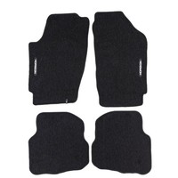 Velours FußMatten FüR VW Fox 2003-2011 Autoteppich Automatten Schwarz 4 Tlg