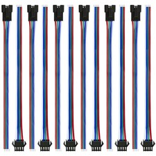 30Pair JST SM 4 Pin Connectors,Female 20AWG 15cm Cable for