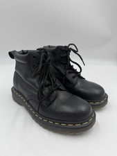 Dr. Martens 939 Ben 6 Eyelet Ankle Boots Black Leather Men  s Size 5, Women  s 6