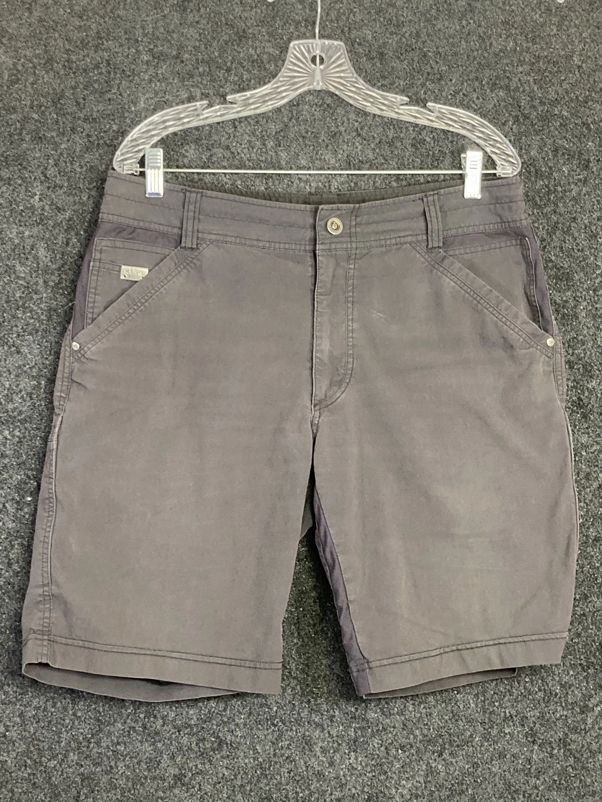 Kuhl Mens Gray Outdoor Hiking Shorts Size 34