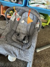 Summer Infant Gray Baby Bouncer with Toy Bar Portable for Newborns and Infants