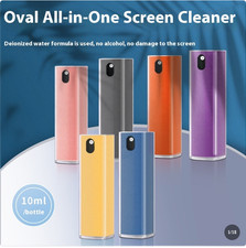 2in1 Screen Cleaner Spray Kit Phone Laptop Tablet LCD Microfiber Cleaner