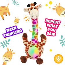 Glowing Dancing Giraffe Toy, 13'' Talking and Light up Interactive Gift for Kids