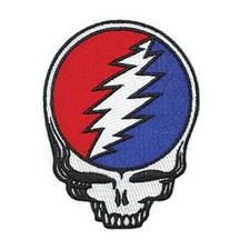 Grateful Dead Steal Your Face Embroidered Iron On Patch - SYF OFFICIAL 141-I