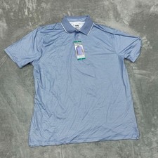 Hickey Freeman Golf Polo Shirt XL Moisture Wicking UPF 50+ Blue 6865