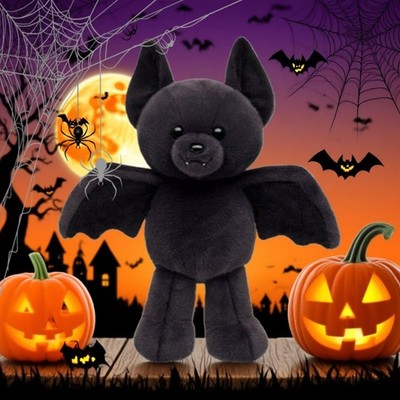 Build A Bear Halloween Decoration 2025 Posable Bat Stuffed Animal Plush Bear Toy