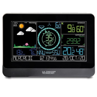 La Crosse Technology WS6863 WLAN-Wetterstation mit Windanzeige schwarz