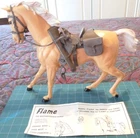 Marx Johnny West Horse Flame #1 w Complete Tack & Instructions   Jane, Josie