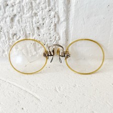 Antique Shuron Pinch Nose Eye Glasses Early 1900s Victorian Edwardian frame