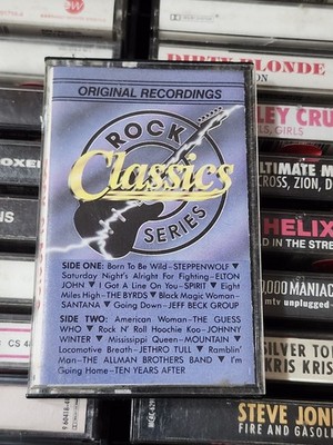Rock Classics Series Compilation Cassette Steppenwolf Elton John Byrds Santana