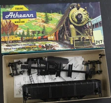 Athearn 1754 Black Burlington 40' Open Top 4-Bay/ Quad Hopper Car #172708  (347)