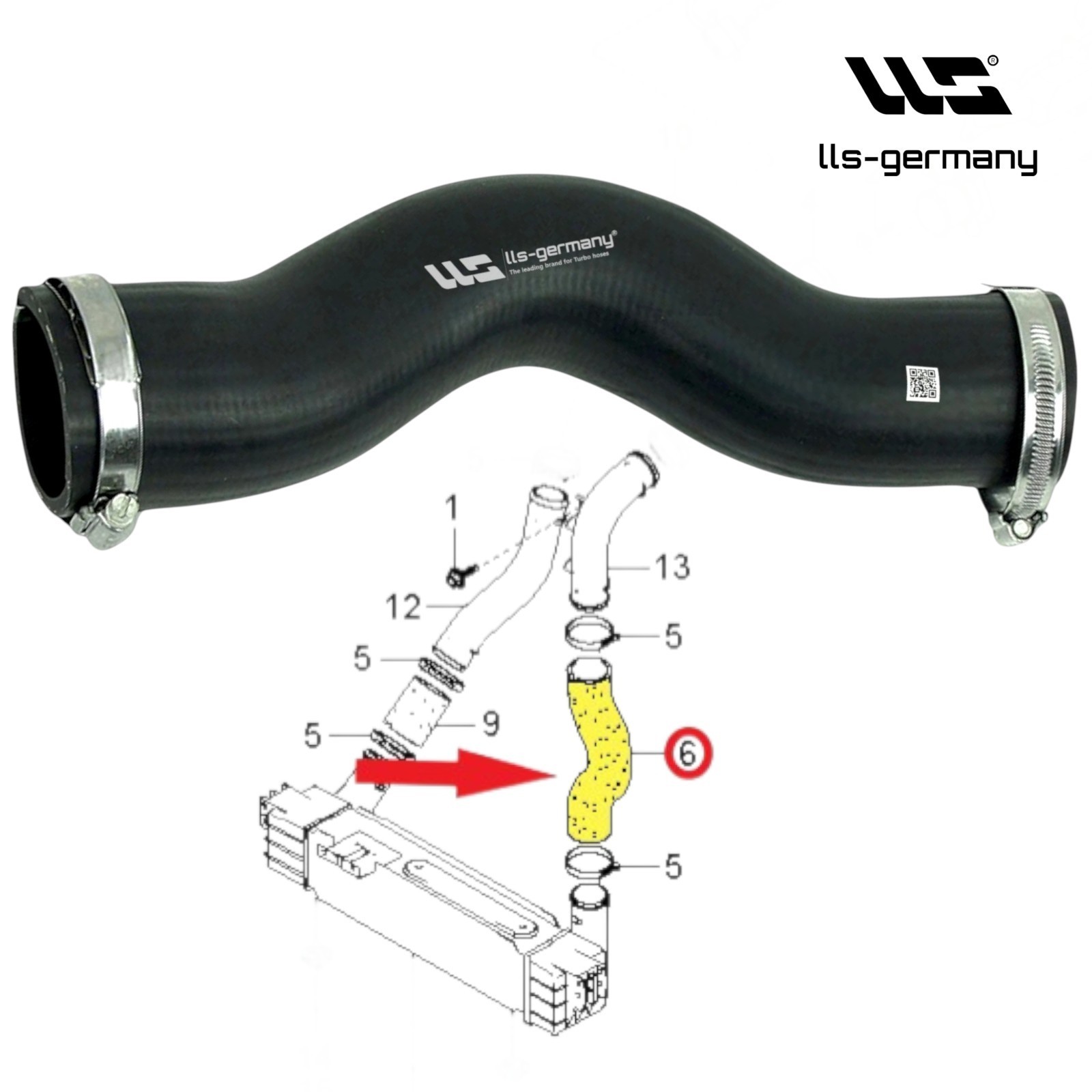 Turbo Hose For KIA SORENTO (JC) 2.5 CRDI / 4WD 281644A160