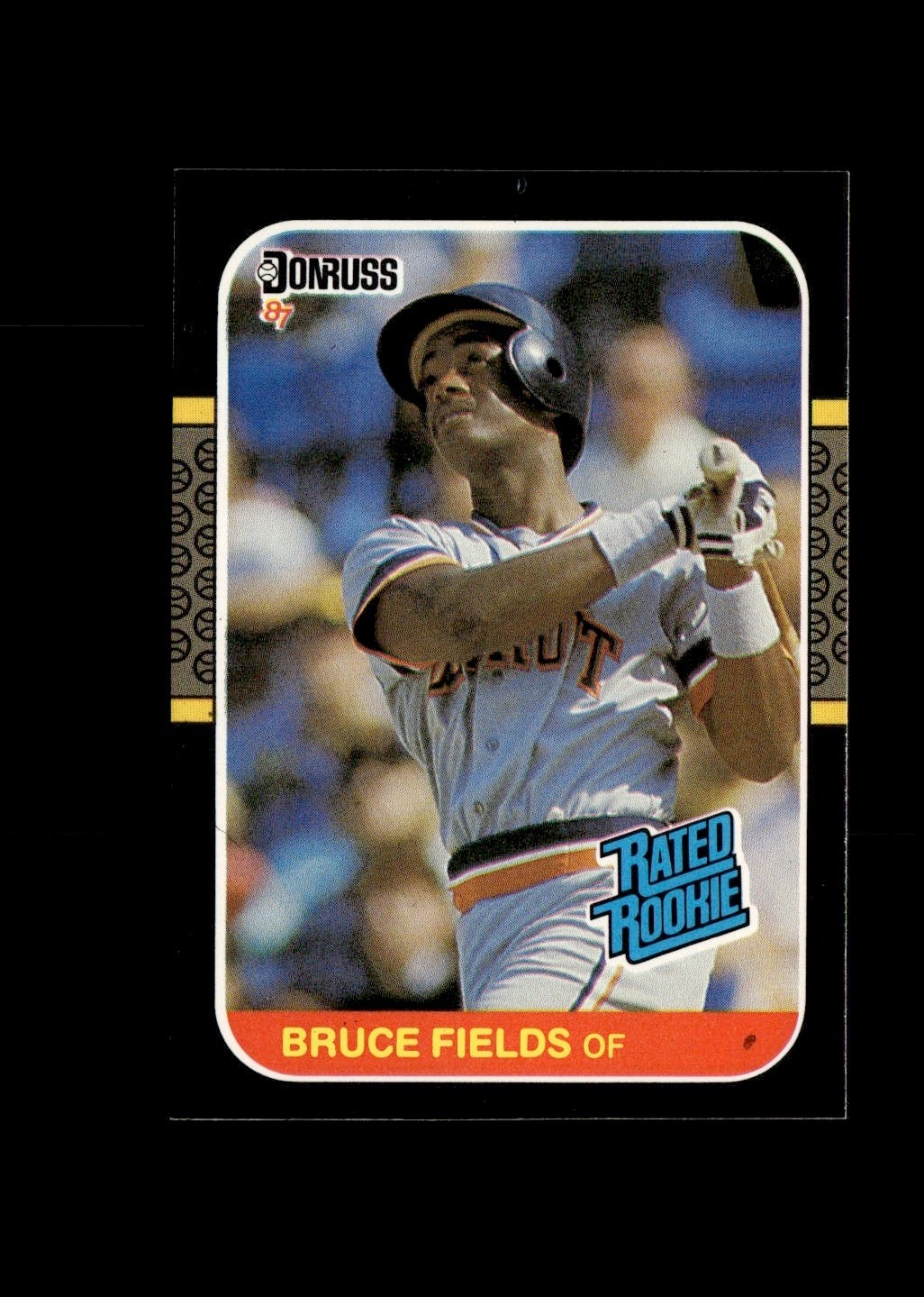 Bruce Fields RC, UER: 1987 Donruss Baseball Card #47 Detroit Tigers FREE SHIP