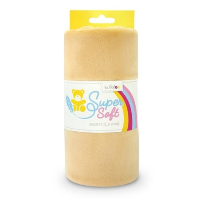 kullaloo Plush Fabric | Solid Beige Minky Fabric for Sewing | Super Soft Cud...