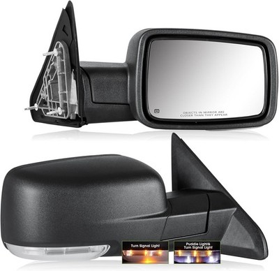 Right Passenger Side Mirror Manual Heated Signal 7+2 PINS for RAM 1500 2500