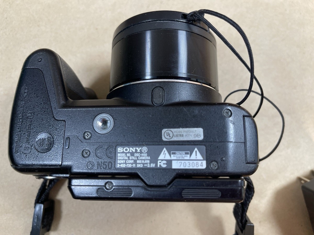 Sony Cyber-shot DSC-H50 9.1MP Digital Camera - Black for sale