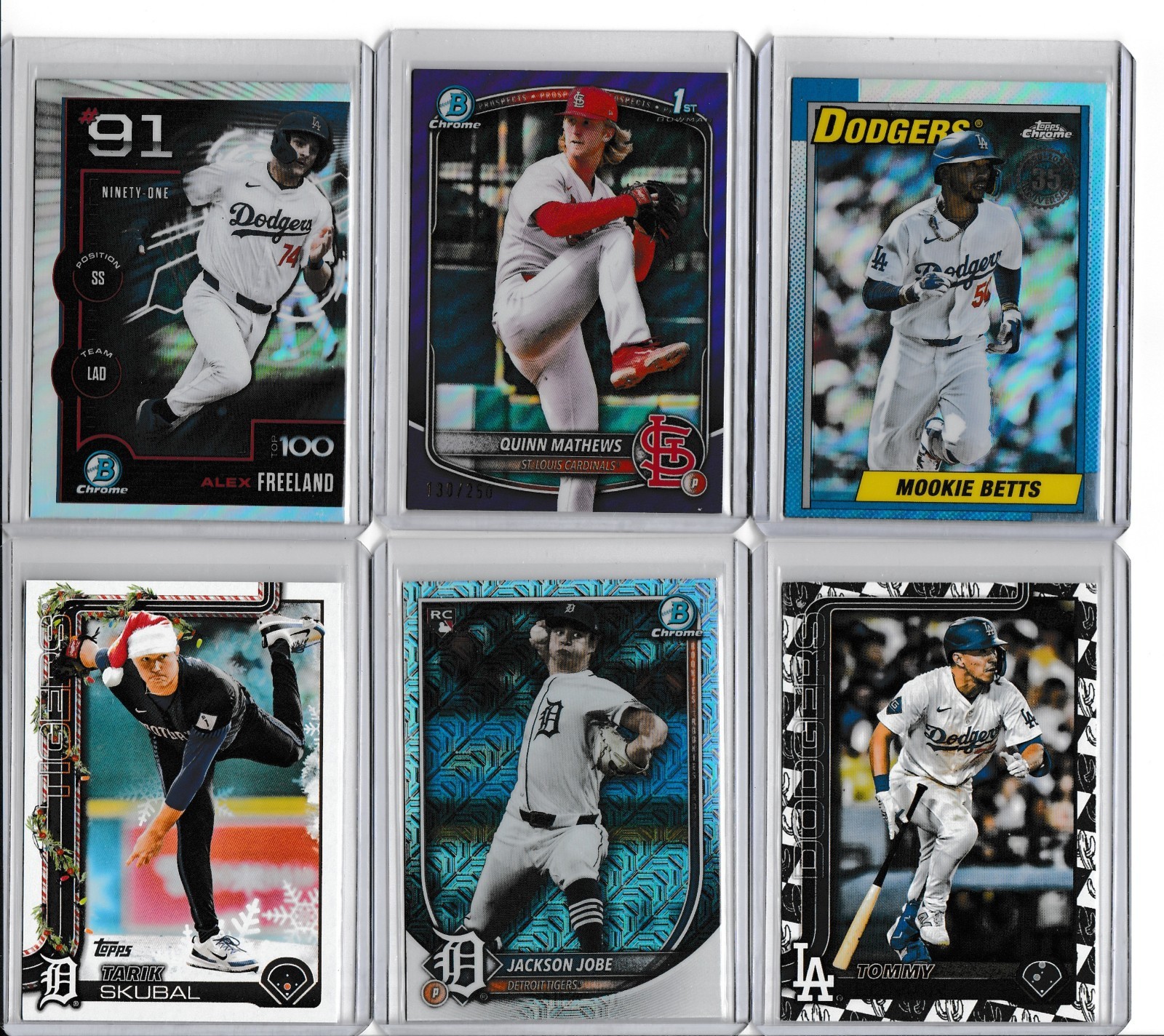 2025 Bowman Quinn Mathews /250 Purple 1st Chrome Refractor #BCP-25 Cardinals