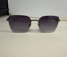 Valentino Sonnenbrille randlos rechteckig sil...