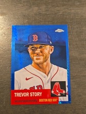 2022 Topps Chrome Platinum Anniversary - Trevor Story #157 Blue Prism Refractor