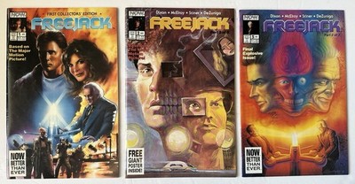 FREEJACK #1 2 3, NOW Comics 1992~ FULL SET (Emilio Estevez, Mick Jagger, etc.)