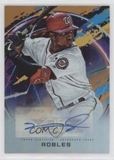 2020 Topps Fire Fire Auto Orange 63/99 Victor Robles #FA-VR Auto 0cx3