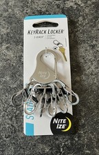Nite Ize Key Rack Locker/ Key Organizer with 6 Hooks - New