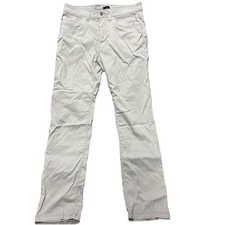 Prana Pants Mens 32x32 Gray Slim Fit Straight Leg Casual Stretch Classic Style