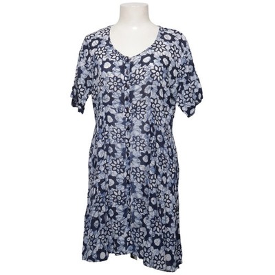 Indiska, Kleid, Größe: L, Blau/Weiß/Mehrfarbig, Damen #bE9